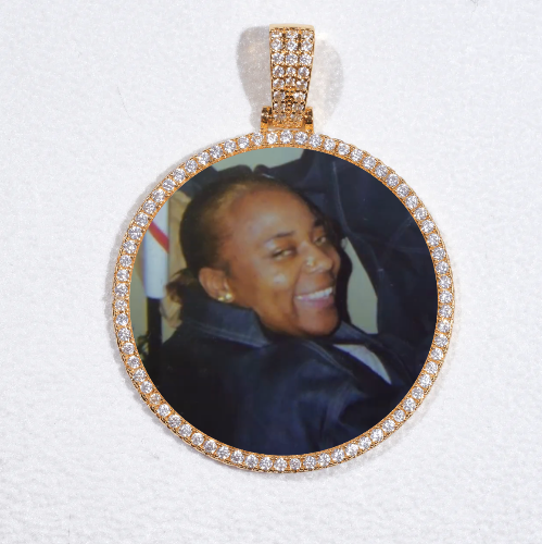 MEDIUM 3D CIRCLE CUSTOM PICTURE PENDANT