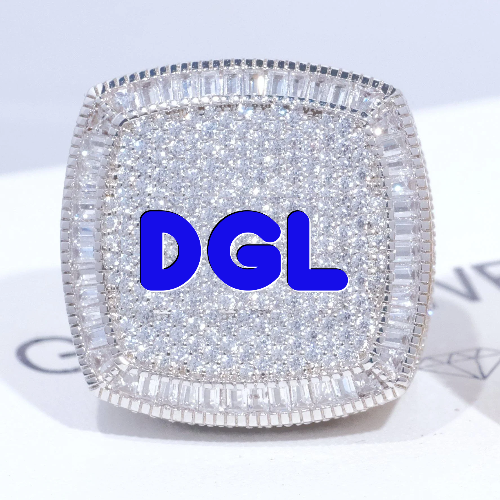 CUSTOM LETTER 3D ICED RING