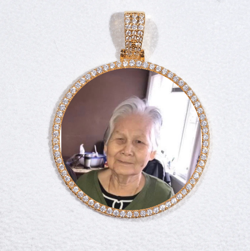 MEDIUM 3D CIRCLE CUSTOM PICTURE PENDANT