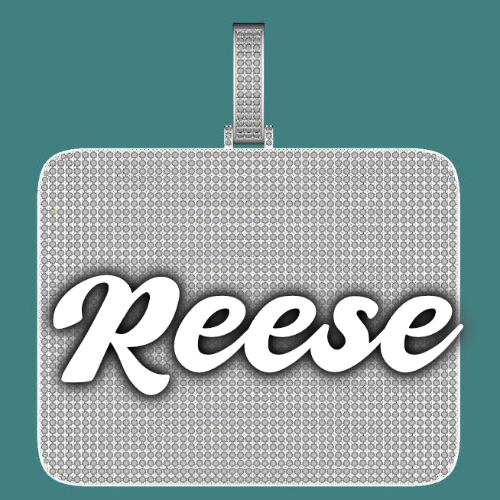 CUSTOM LETTER NECKLACE 3D BIG SQUARE