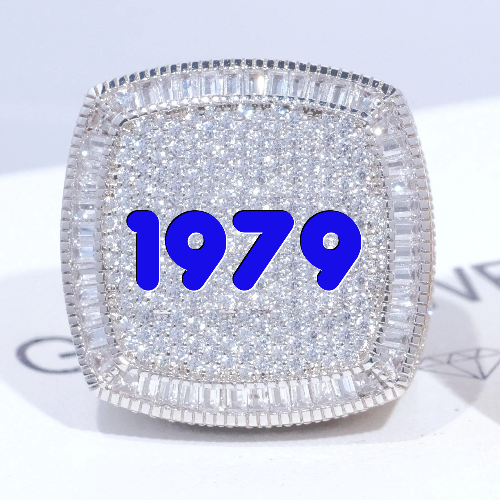 CUSTOM LETTER 3D ICED RING