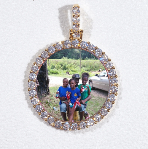 3D CIRCLE CUSTOM PICTURE PENDANT SMALL SIZE