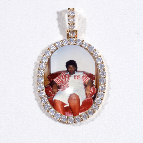 3D Oval Custom Picture Pendant