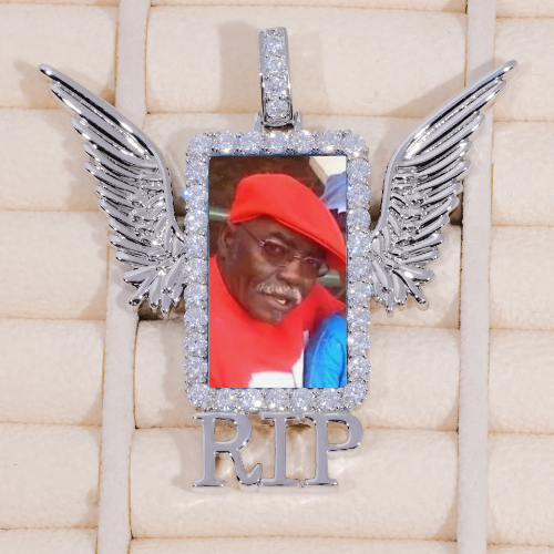 RIP WING 3D CUSTOM PICTURE PENDANT