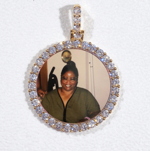 3D CIRCLE CUSTOM PICTURE PENDANT SMALL SIZE