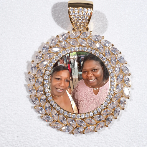 Large 3D Wheat Ear Custom Picture Pendant