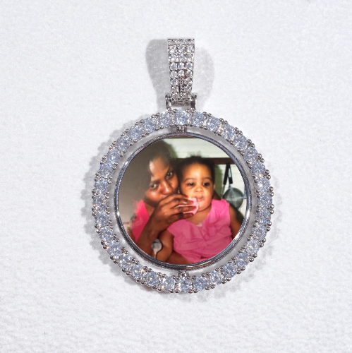 3D Spinning 2-Faced Custom Picture Pendant