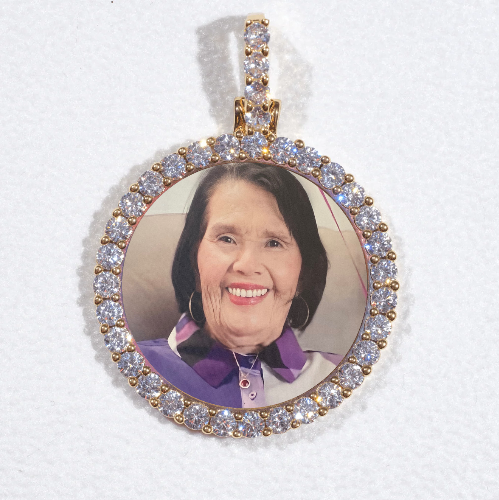 3D CIRCLE CUSTOM PICTURE PENDANT SMALL SIZE