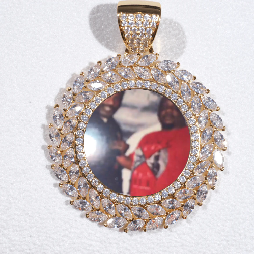 Large 3D Wheat Ear Custom Picture Pendant