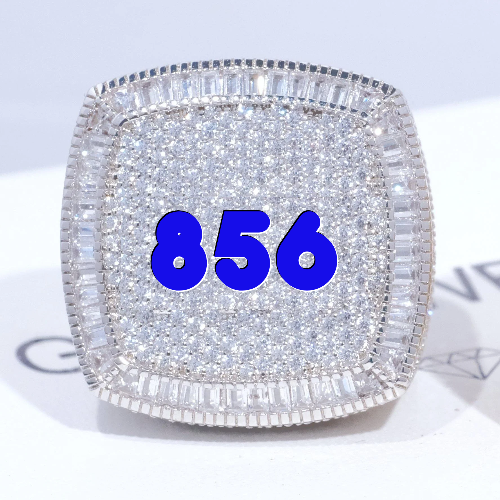 CUSTOM LETTER 3D ICED RING