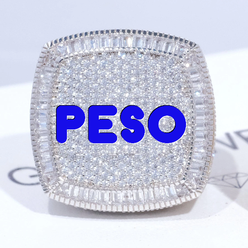 CUSTOM LETTER 3D ICED RING