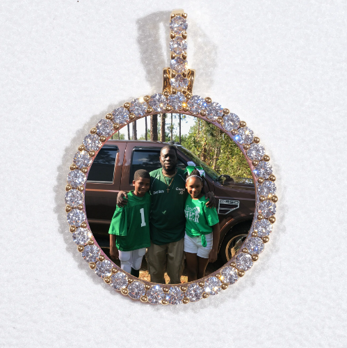 3D CIRCLE CUSTOM PICTURE PENDANT SMALL SIZE