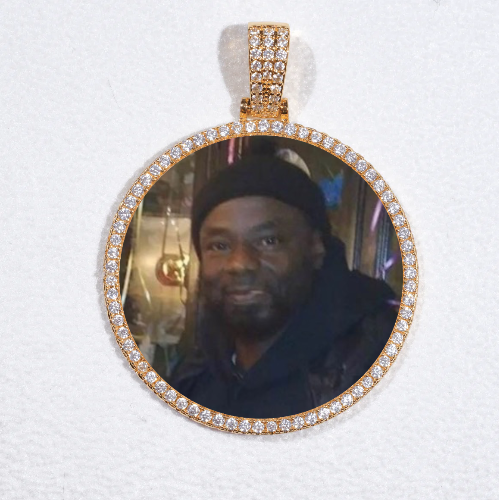 MEDIUM 3D CIRCLE CUSTOM PICTURE PENDANT