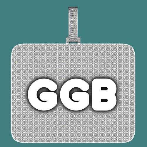 CUSTOM LETTER NECKLACE 3D BIG SQUARE