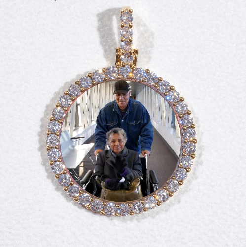 3D CIRCLE CUSTOM PICTURE PENDANT SMALL SIZE