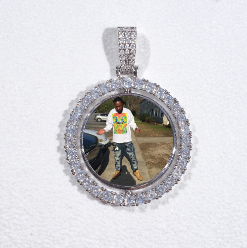 3D Spinning 2-Faced Custom Picture Pendant