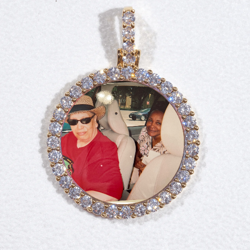 3D CIRCLE CUSTOM PICTURE PENDANT SMALL SIZE