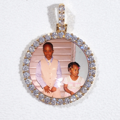 3D CIRCLE CUSTOM PICTURE PENDANT SMALL SIZE