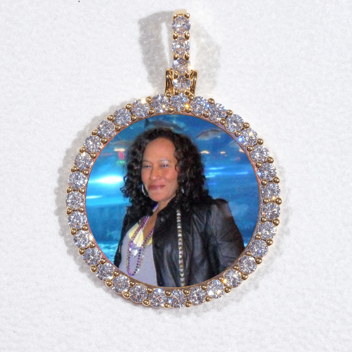 3D CIRCLE CUSTOM PICTURE PENDANT SMALL SIZE