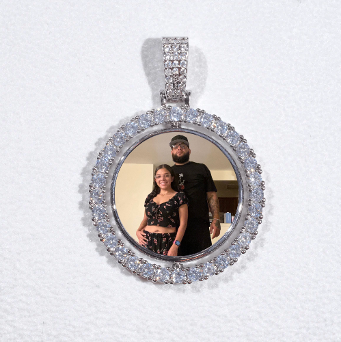 3D Spinning 2-Faced Custom Picture Pendant