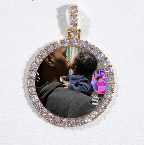 3D CIRCLE CUSTOM PICTURE PENDANT SMALL SIZE