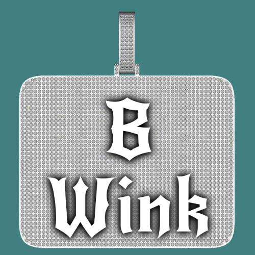 CUSTOM LETTER NECKLACE 3D BIG SQUARE