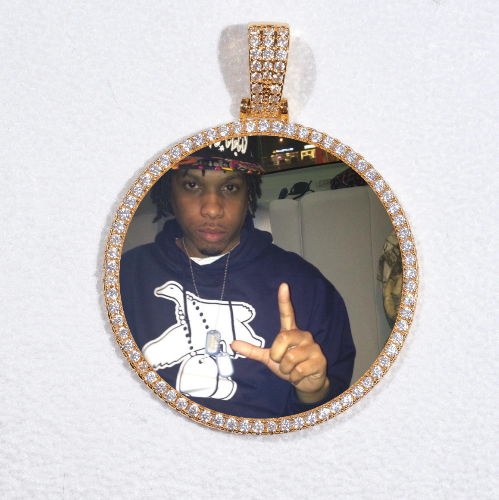 MEDIUM 3D CIRCLE CUSTOM PICTURE PENDANT