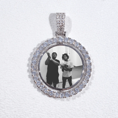 3D Spinning 2-Faced Custom Picture Pendant
