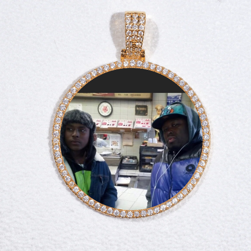MEDIUM 3D CIRCLE CUSTOM PICTURE PENDANT