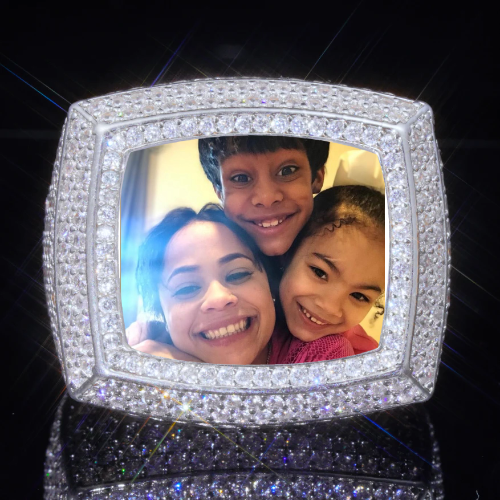 3D CUSTOM PICTURE ICED RING