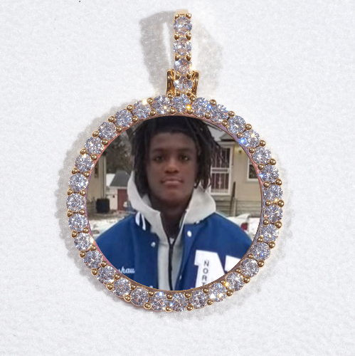 3D CIRCLE CUSTOM PICTURE PENDANT SMALL SIZE