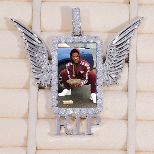 RIP WING 3D CUSTOM PICTURE PENDANT