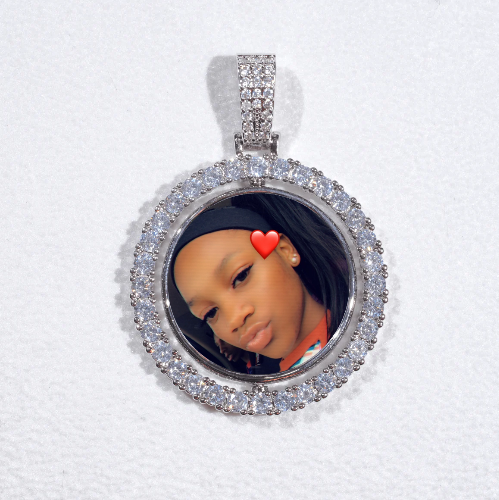 3D Spinning 2-Faced Custom Picture Pendant