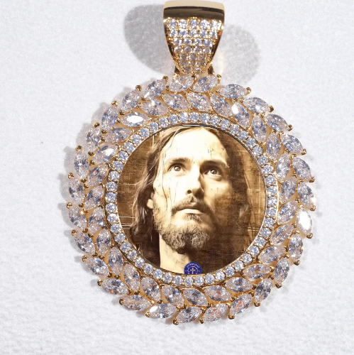 Large 3D Wheat Ear Custom Picture Pendant