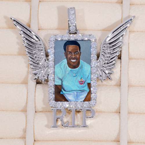 RIP WING 3D CUSTOM PICTURE PENDANT