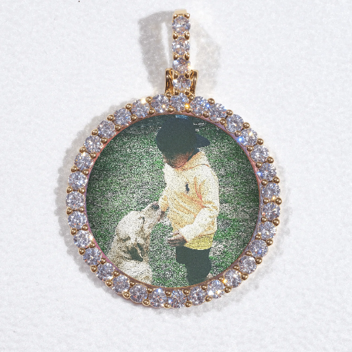3D CIRCLE CUSTOM PICTURE PENDANT SMALL SIZE