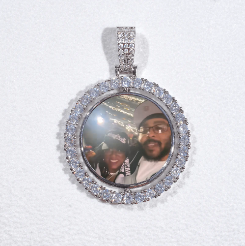 3D Spinning 2-Faced Custom Picture Pendant