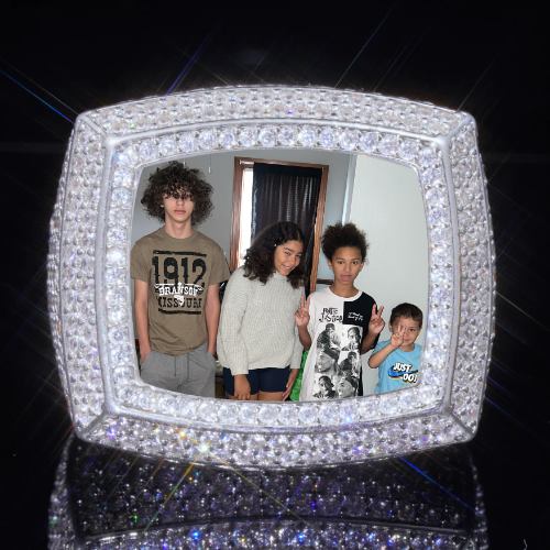3D CUSTOM PICTURE ICED RING