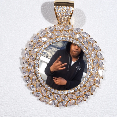 Large 3D Wheat Ear Custom Picture Pendant