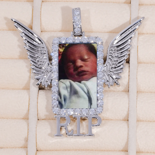 RIP WING 3D CUSTOM PICTURE PENDANT