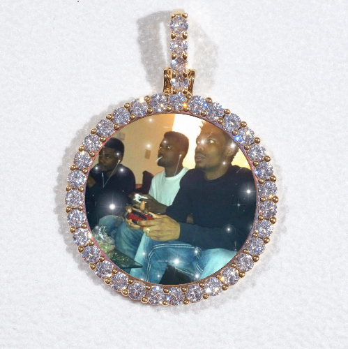 3D CIRCLE CUSTOM PICTURE PENDANT SMALL SIZE