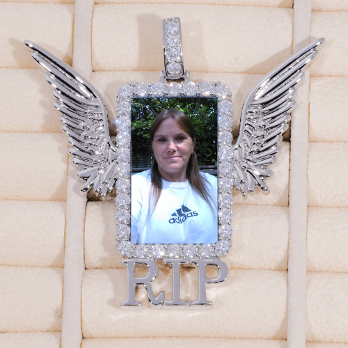 RIP WING 3D CUSTOM PICTURE PENDANT