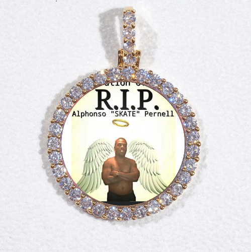 3D CIRCLE CUSTOM PICTURE PENDANT SMALL SIZE