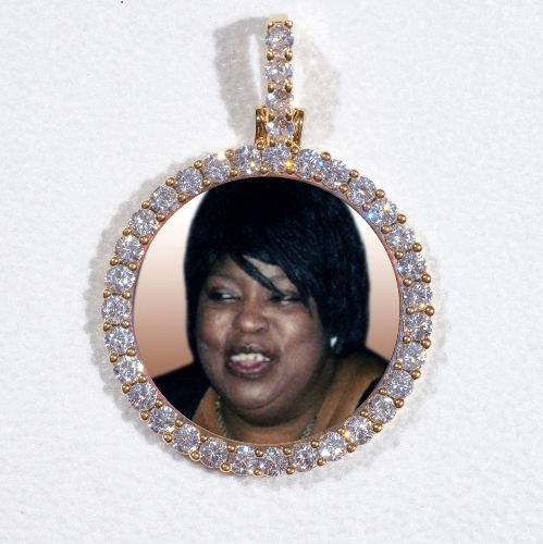 3D CIRCLE CUSTOM PICTURE PENDANT SMALL SIZE