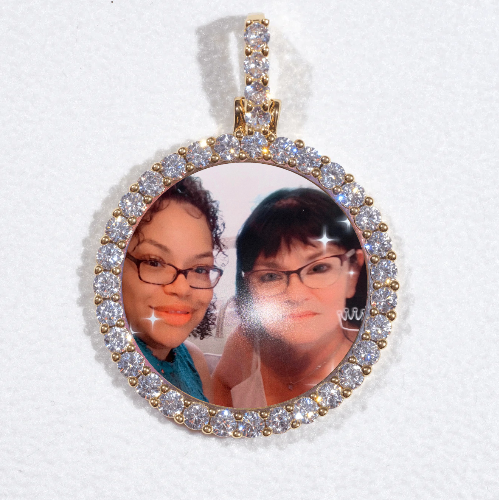 3D CIRCLE CUSTOM PICTURE PENDANT SMALL SIZE