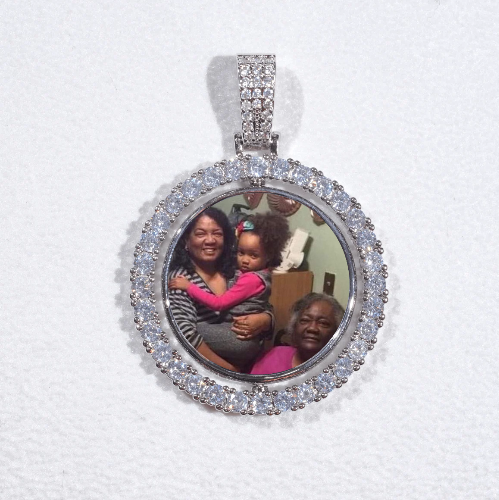3D Spinning 2-Faced Custom Picture Pendant
