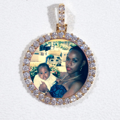 3D CIRCLE CUSTOM PICTURE PENDANT SMALL SIZE