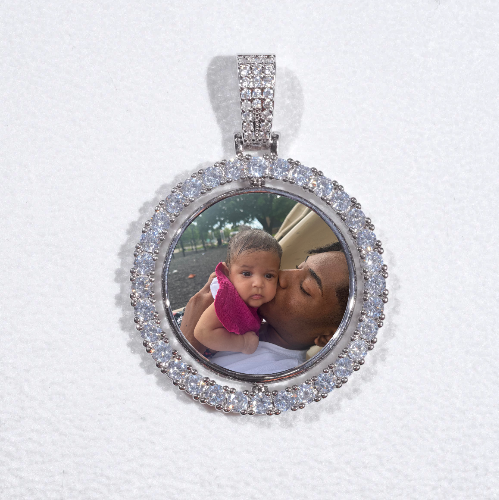 3D Spinning 2-Faced Custom Picture Pendant