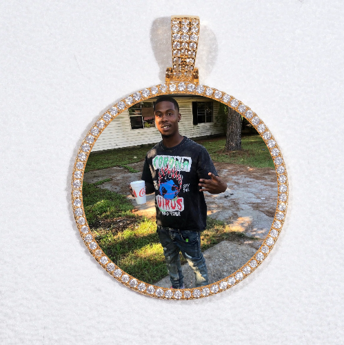 MEDIUM 3D CIRCLE CUSTOM PICTURE PENDANT