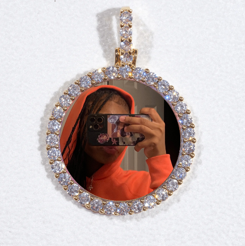 3D CIRCLE CUSTOM PICTURE PENDANT SMALL SIZE